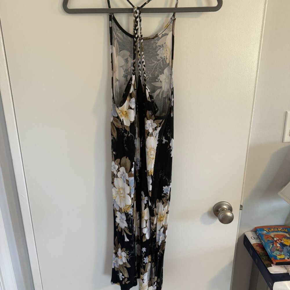 American Eagle Black Foral Dress - Picture 2 of 4